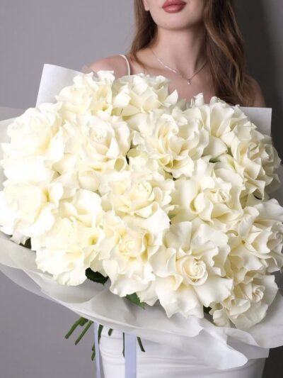 White French roses